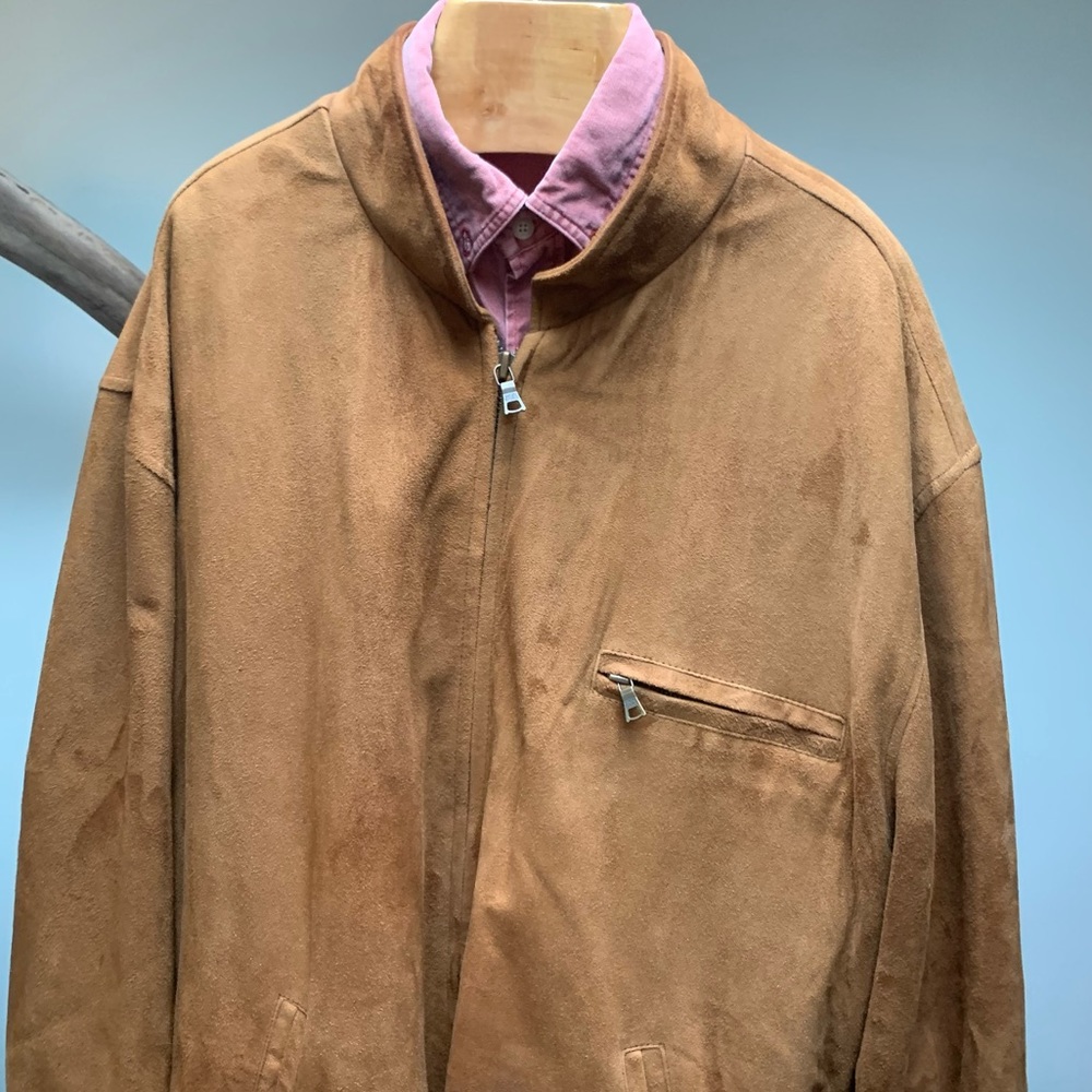 Genuine Leather Banana Republic Tan Brown Jacket | XL - Picture 15 of 16